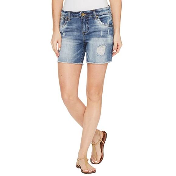 KUT from the Kloth Distressed Cutoff Shorts - Picture 5 of 8